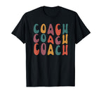 Coach Groovy Colorful Coaching Small T-Shirt - Aesthetic Graphic Unisex