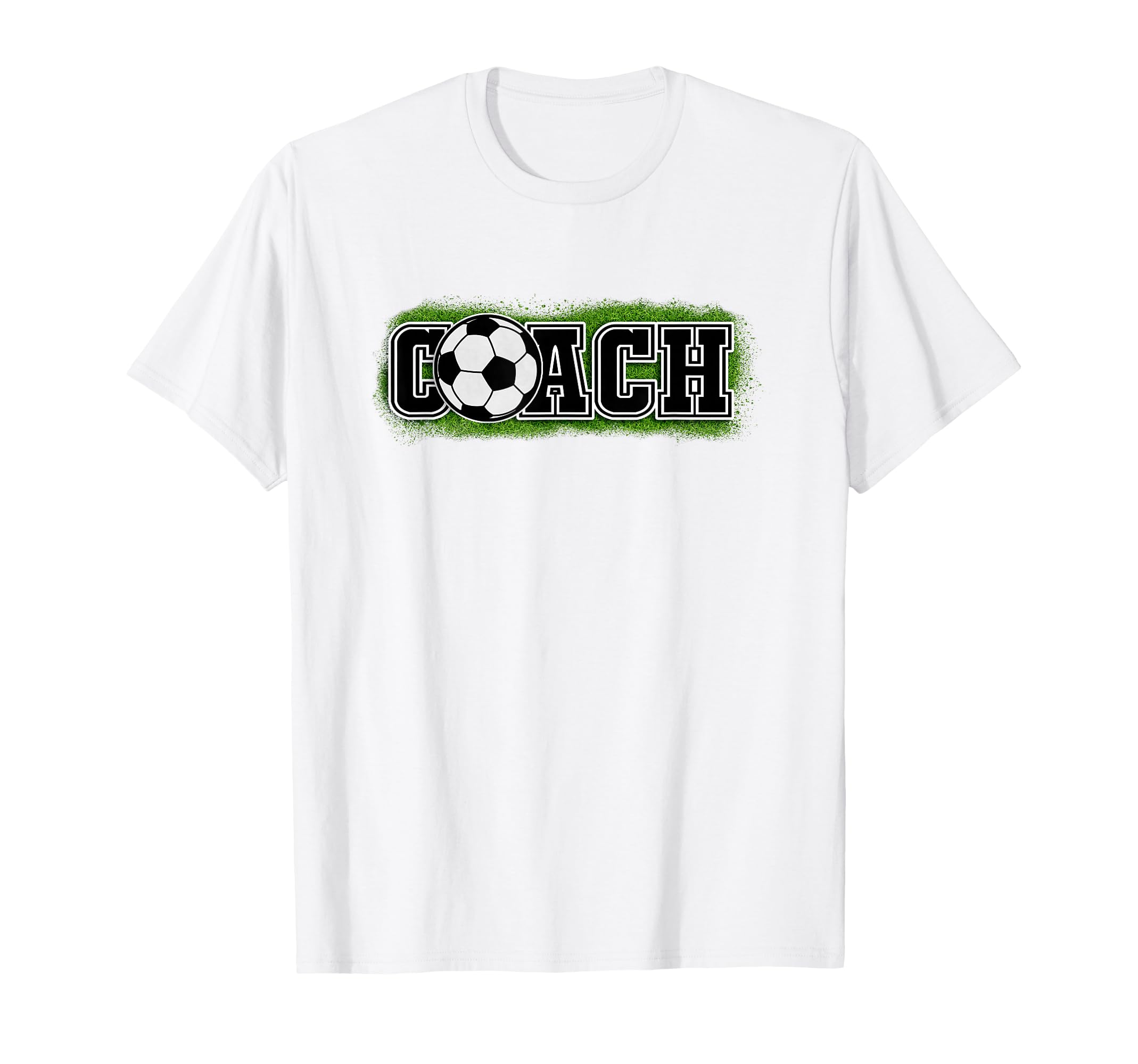 That Says Word Coach Soccer Ball T-Shirt - Casual Everyday Wear Unisex