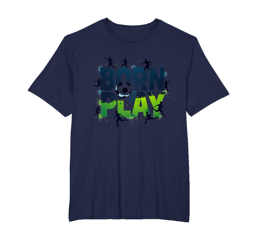Born To Play Soccer Athlete T-Shirt - Casual Everyday Wear for Adults