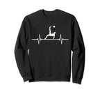 Soccer Player Heartbeat Goalie Sweatshirt - Novelty Apparel Unisex