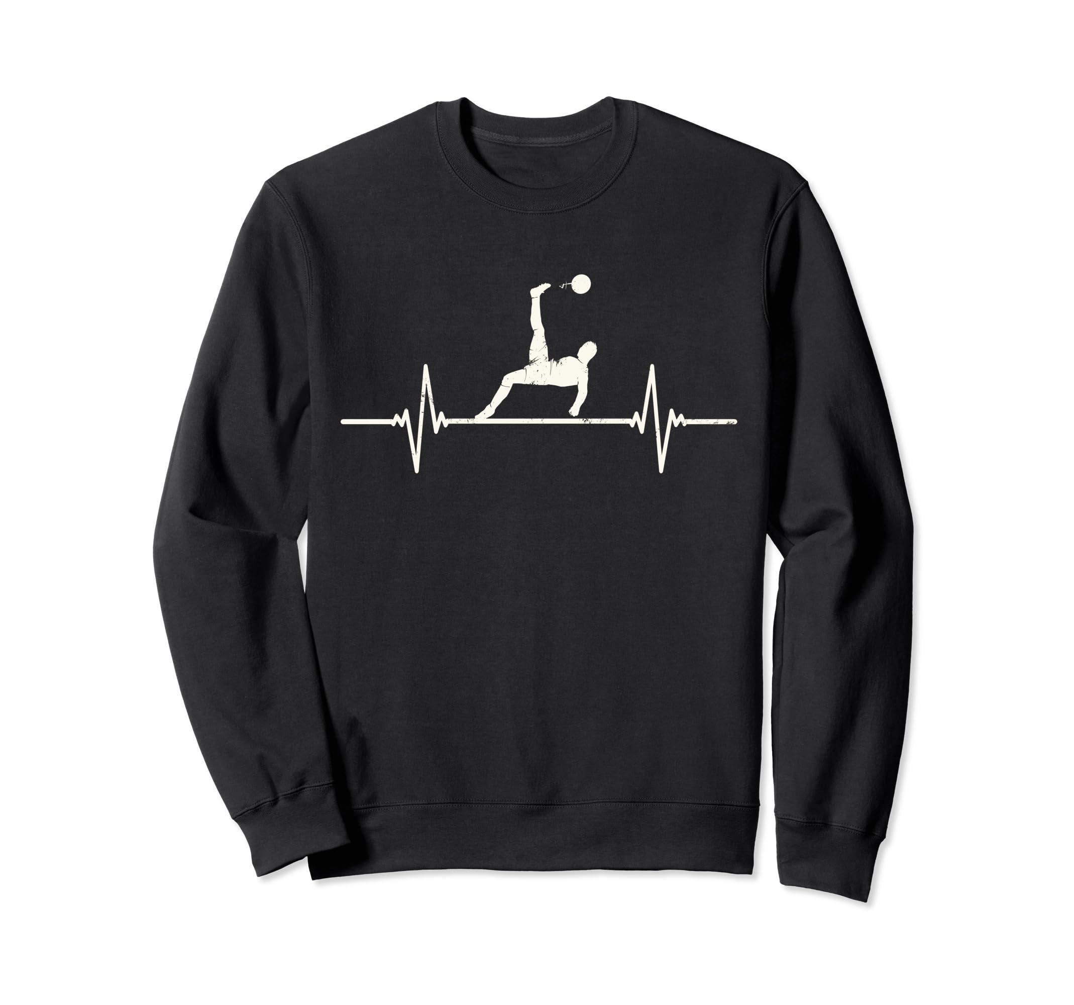 Soccer Player Heartbeat Goalie Sweatshirt - Novelty Apparel Unisex