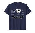 Soccer My Heart Is That Court T-Shirt - Minimalist Print for Adults