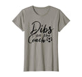 Dibs Coach Funny Soccer Coachs Wife T-Shirt - Graphic Print for Adults