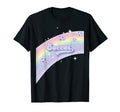 I Love Soccer Pastel Rainbow Stars T-Shirt - Fun Novelty Design for Adults