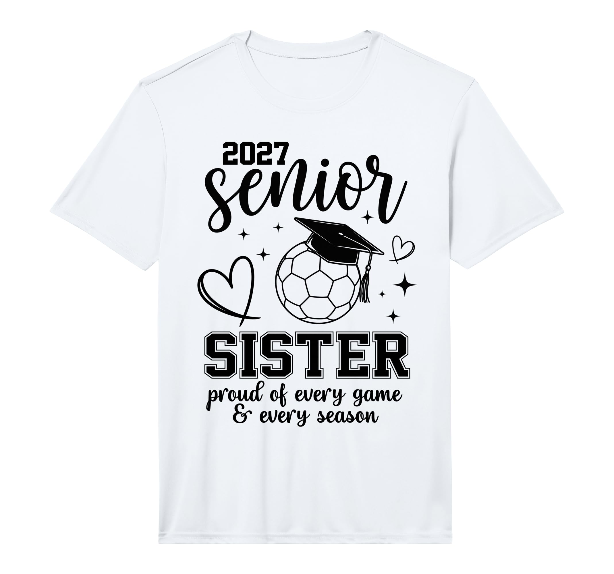 2027 Senior Soccer Sister Proud T-Shirt - Custom Art Print for Adults