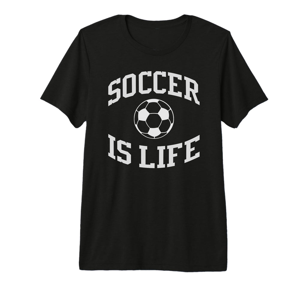 Soccer Is Life Soccer Tri Blend T-Shirt - Fun Novelty Design for Adults