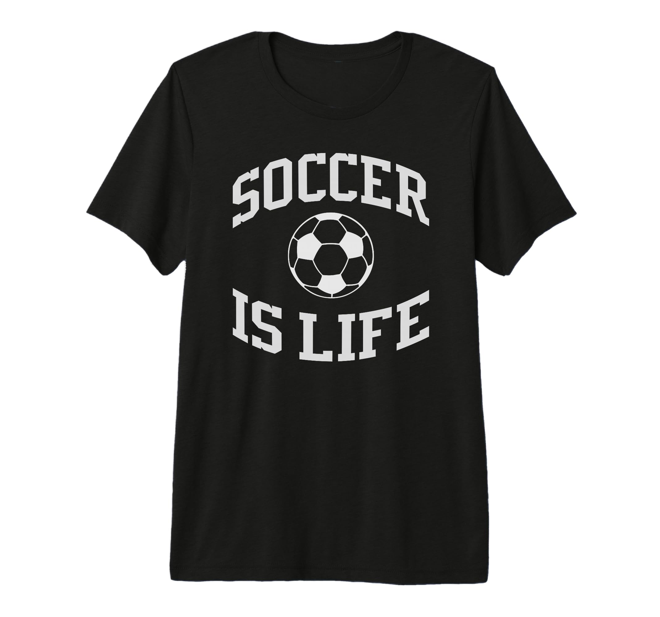 Soccer Is Life Soccer Tri Blend T-Shirt - Fun Novelty Design for Adults