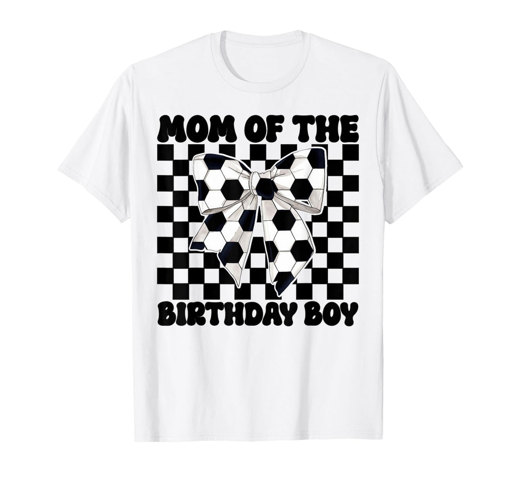 Soccer Mom Mama Coquette Bow Mom Birthday T-Shirt - Unique Graphic Unisex
