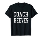 Coach Reeves Custom Football Soccer T-Shirt - Streetwear Style for Adults