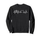 Soccer Heart Beat Pulse Play Sports Team T-Shirt - Graphic Print Men Women