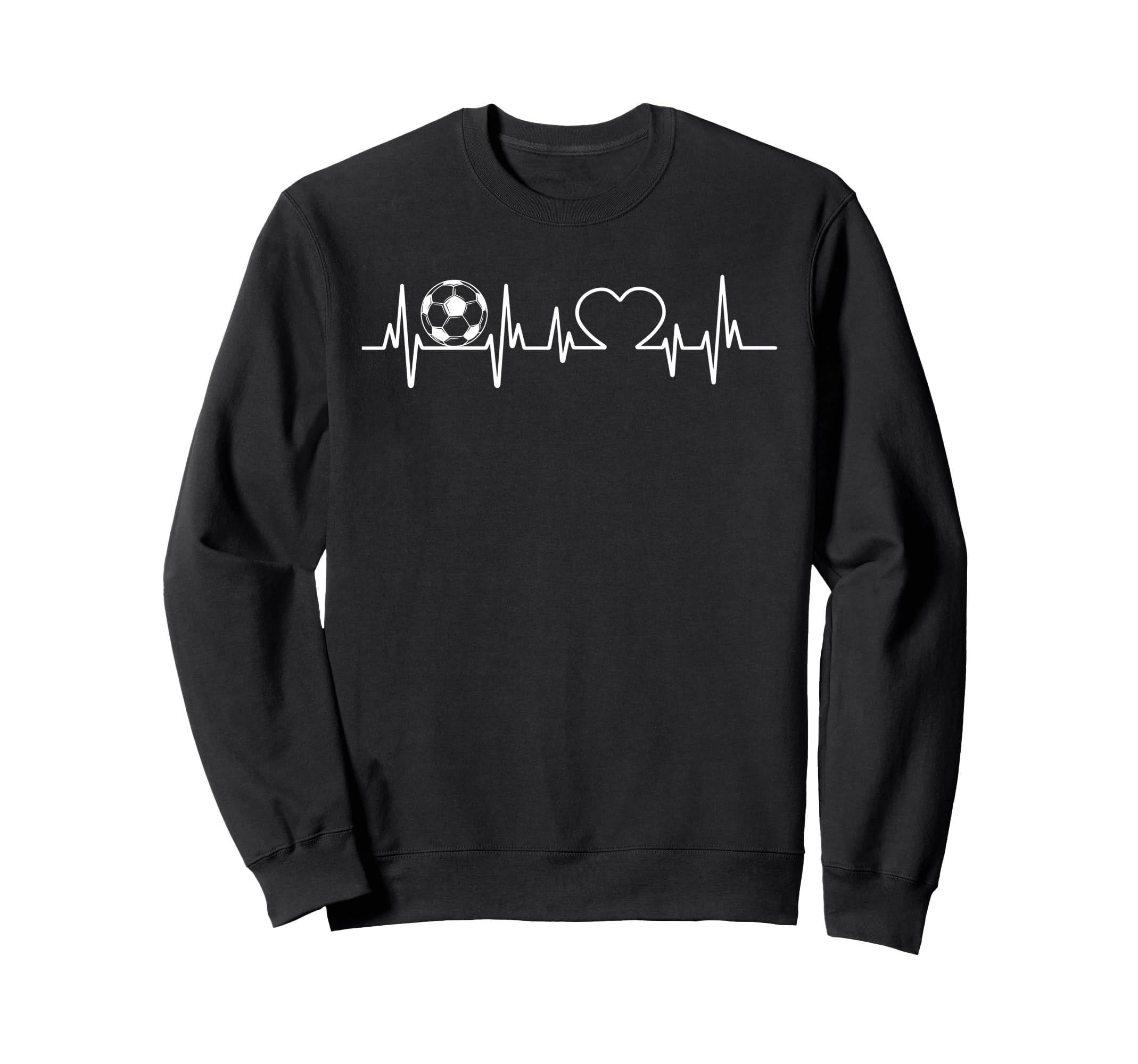 Soccer Heart Beat Pulse Play Sports Team T-Shirt - Graphic Print Men Women