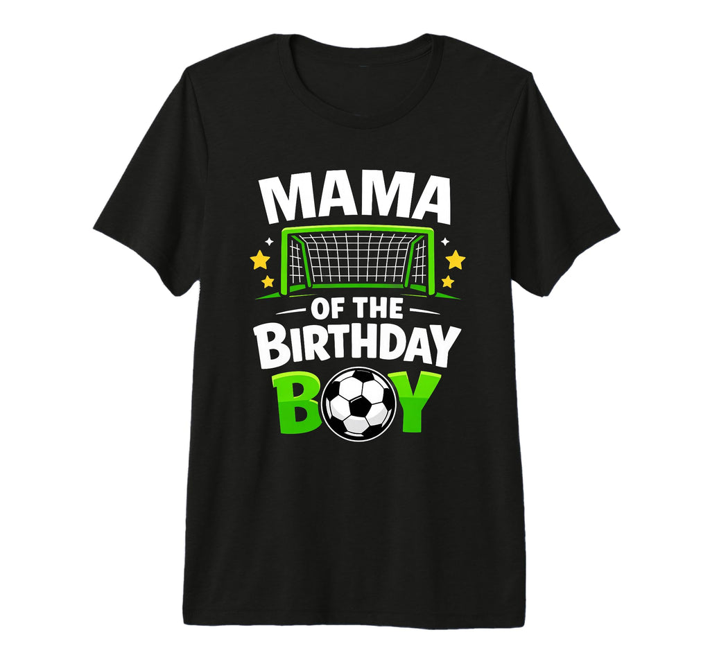 Mama Birthday Soccer Ball Tri Blend T-Shirt - Graphic Print for Adults