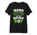 Mama Birthday Soccer Ball Tri Blend T-Shirt - Graphic Print for Adults