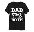 Mens Dad Both Funny Gymnastics Soccer T-Shirt - Trendy Graphic Men Women