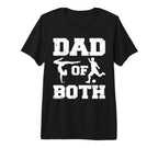 Mens Dad Both Funny Gymnastics Soccer T-Shirt - Trendy Graphic Men Women