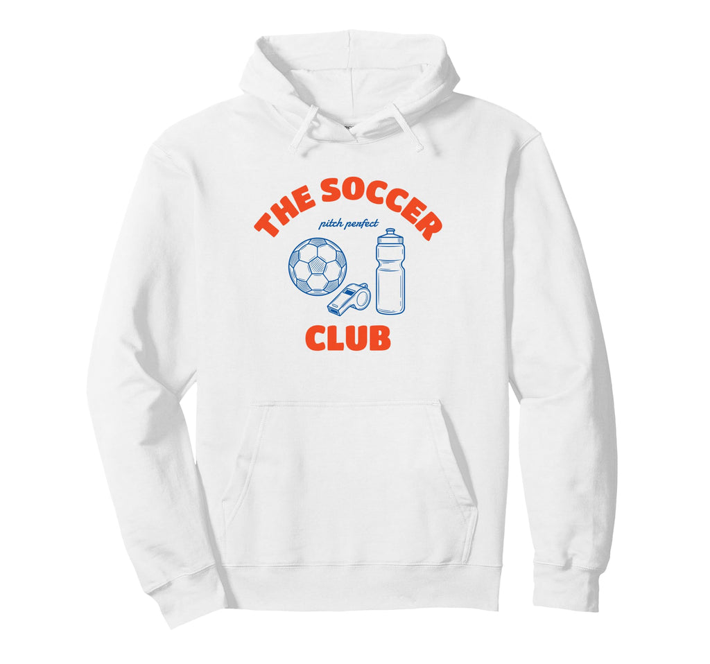 Soccer Club Minimalist Sports Vibe Hoodie - Fun Novelty Design Unisex