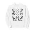 Soccer Mama Mom Soccer Mom Bow Sweatshirt - Custom Art Print for Adults