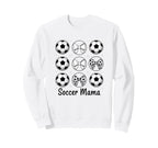 Soccer Mama Mom Soccer Mom Bow Sweatshirt - Custom Art Print for Adults
