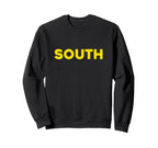 Yellow South Team Colors Spirit Sweatshirt - Custom Art Print for Adults