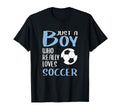 Mens Gift Just Who Really Loves Soccer T-Shirt - Graphic Print for Adults