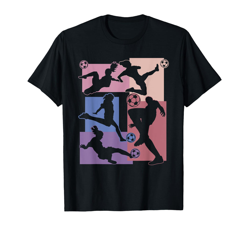 Funny Soccer Player Ball Soccer Lover T-Shirt - Minimalist Print Men Women
