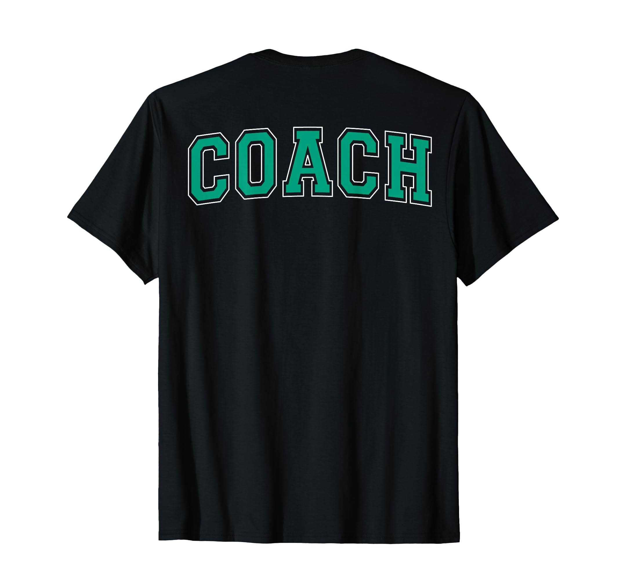 Coach Sports Trainer Arched Teal T-Shirt - Aesthetic Graphic Men Women