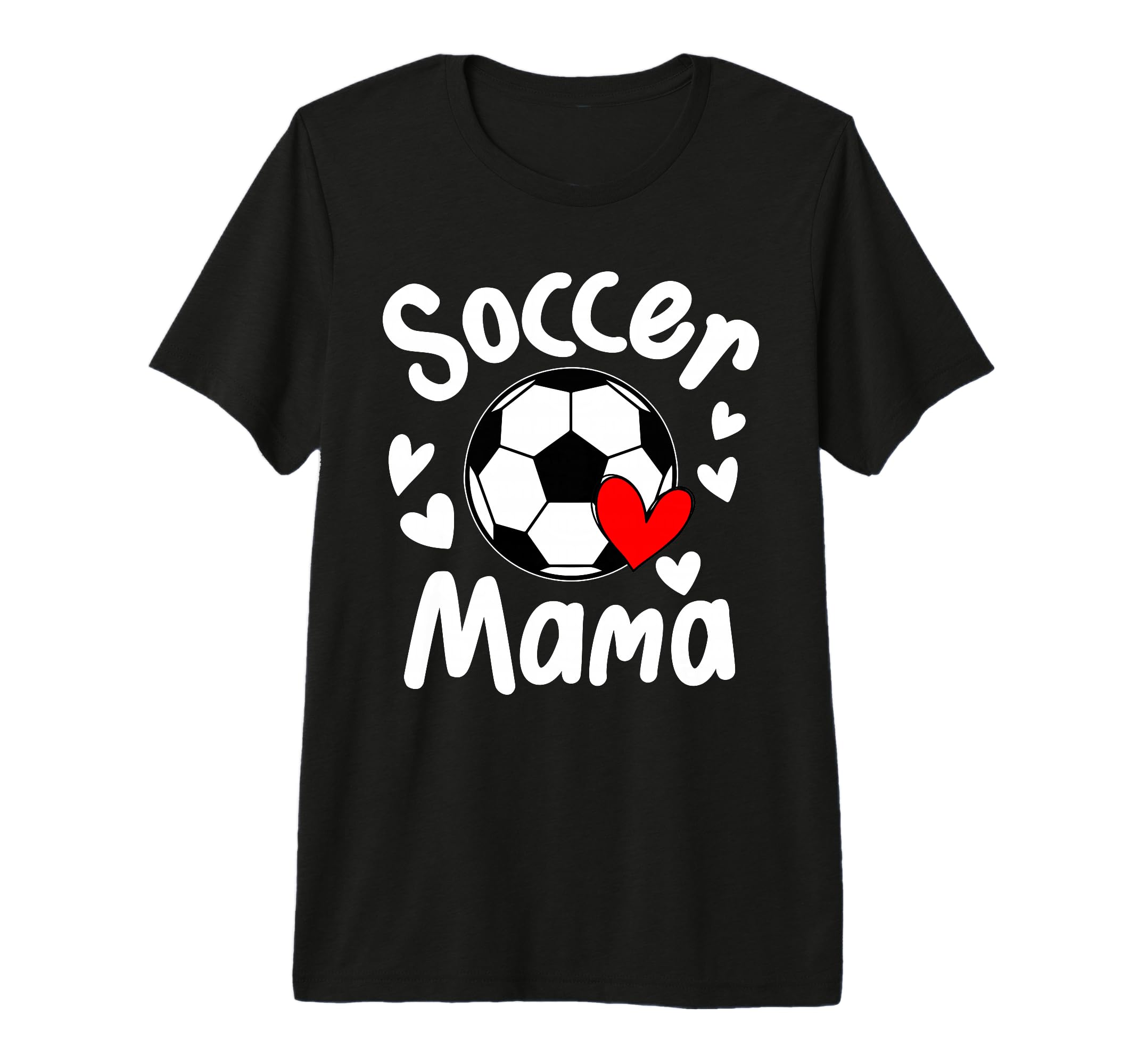 Soccer Mama Matching Daughter Heart T-Shirt - Trendy Graphic for Adults