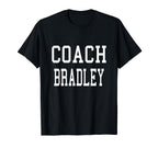 Coach Bradley Custom Football T-Shirt - Casual Everyday Wear Men Women