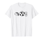 Tacos Soccer Beer Things I Love T-Shirt - Fun Novelty Design Men Women
