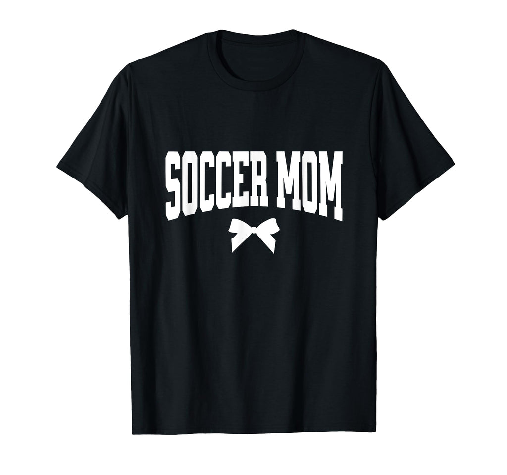 Soccer Mom Bow Soccer Team Mama T-Shirt - Aesthetic Graphic for Adults