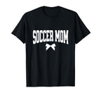 Soccer Mom Bow Soccer Team Mama T-Shirt - Aesthetic Graphic for Adults
