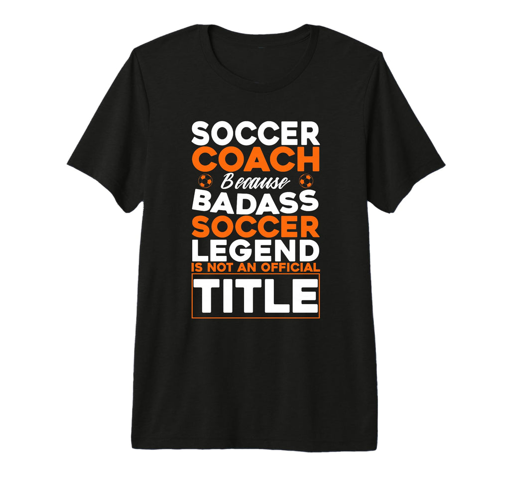 Mens Soccer Coaching Training T-Shirt - Fun Novelty Design for Adults