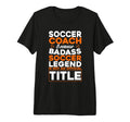 Mens Soccer Coaching Training T-Shirt - Fun Novelty Design for Adults