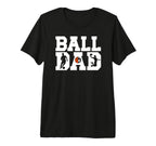 Mens Ball Dad Proud Soccer T-Shirt - Streetwear Style for Adults