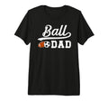 Mens Ball Dad Soccer Football Dad T-Shirt - Custom Art Print Unisex