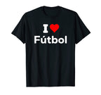 Funny I Heart Love Futbol Sport T-Shirt - Aesthetic Graphic Men Women