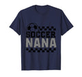 Soccer Nana Checker Checkered T-Shirt - Custom Art Print Men Women