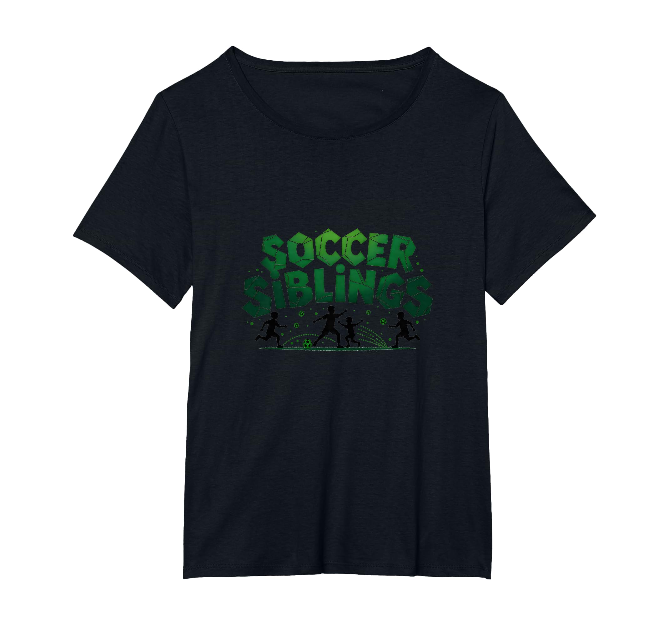 Soccer Siblings Family Teamwork Soccer T-Shirt - Trendy Graphic for Adults