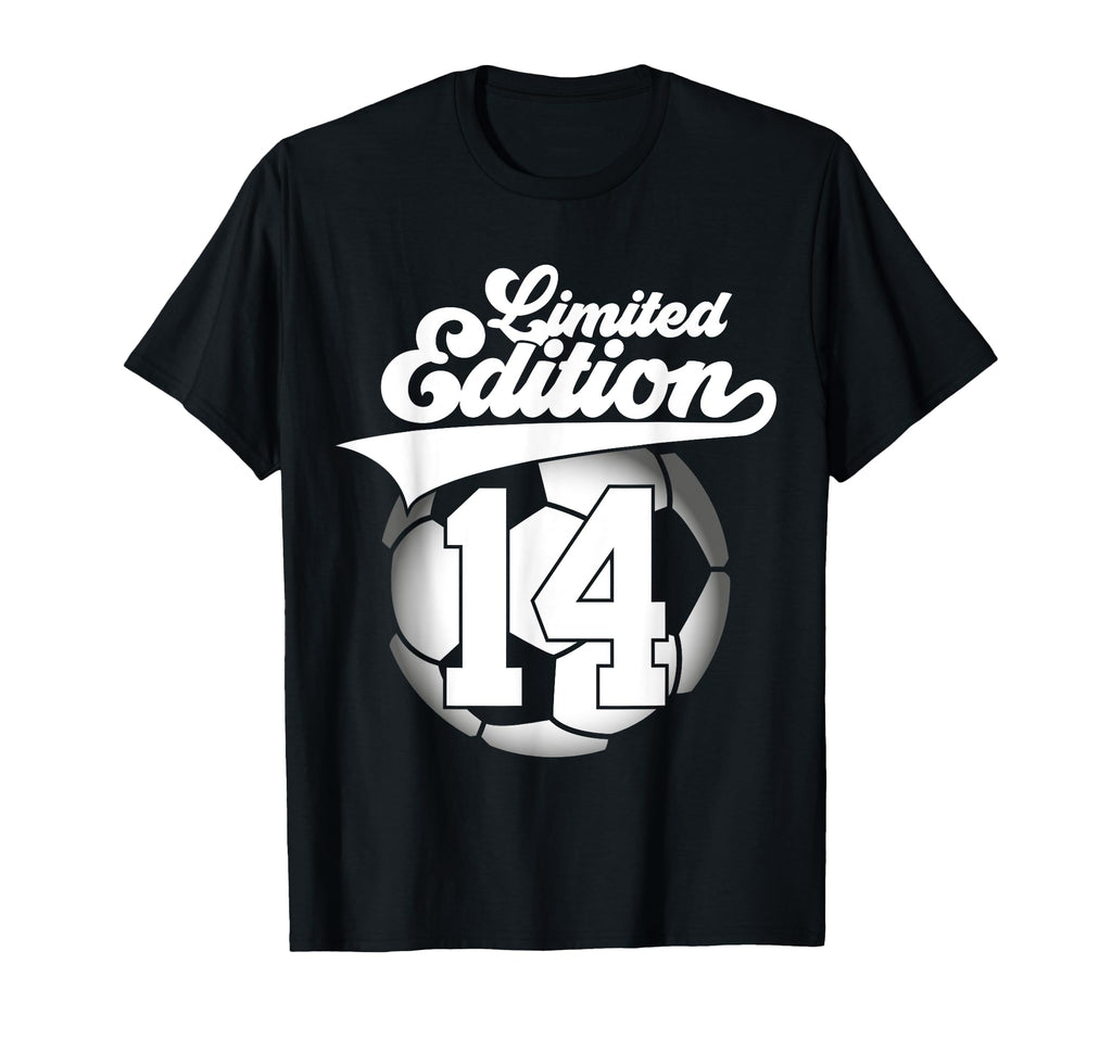 14 Years Football Soccer 14Th Birthday T-Shirt - Fun Novelty Design Unisex