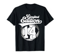14 Years Football Soccer 14Th Birthday T-Shirt - Fun Novelty Design Unisex