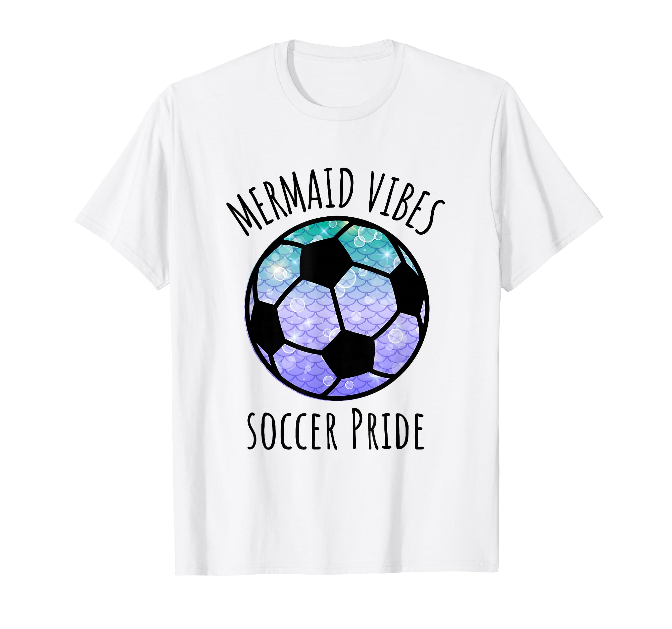Soccer Mermaid Vibes Matching Team T-Shirt - Custom Art Print Men Women