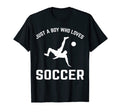 Just Who Loves Soccer T-Shirt - Streetwear Style Unisex
