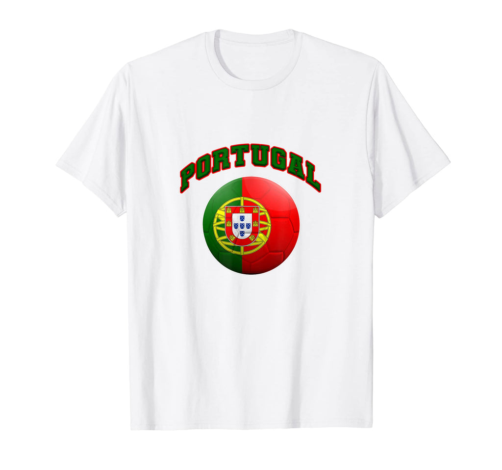 Flag And Colors Portugal Football And T-Shirt - Trendy Graphic for Adults