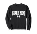 Hockey Goalie Mom Bow Hockey Lacrosse Sweatshirt - Trendy Graphic Unisex