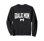 Hockey Goalie Mom Bow Hockey Lacrosse Sweatshirt - Trendy Graphic Unisex