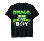 Nina Birthday Soccer Party Family Love T-Shirt - Trendy Graphic Men Women