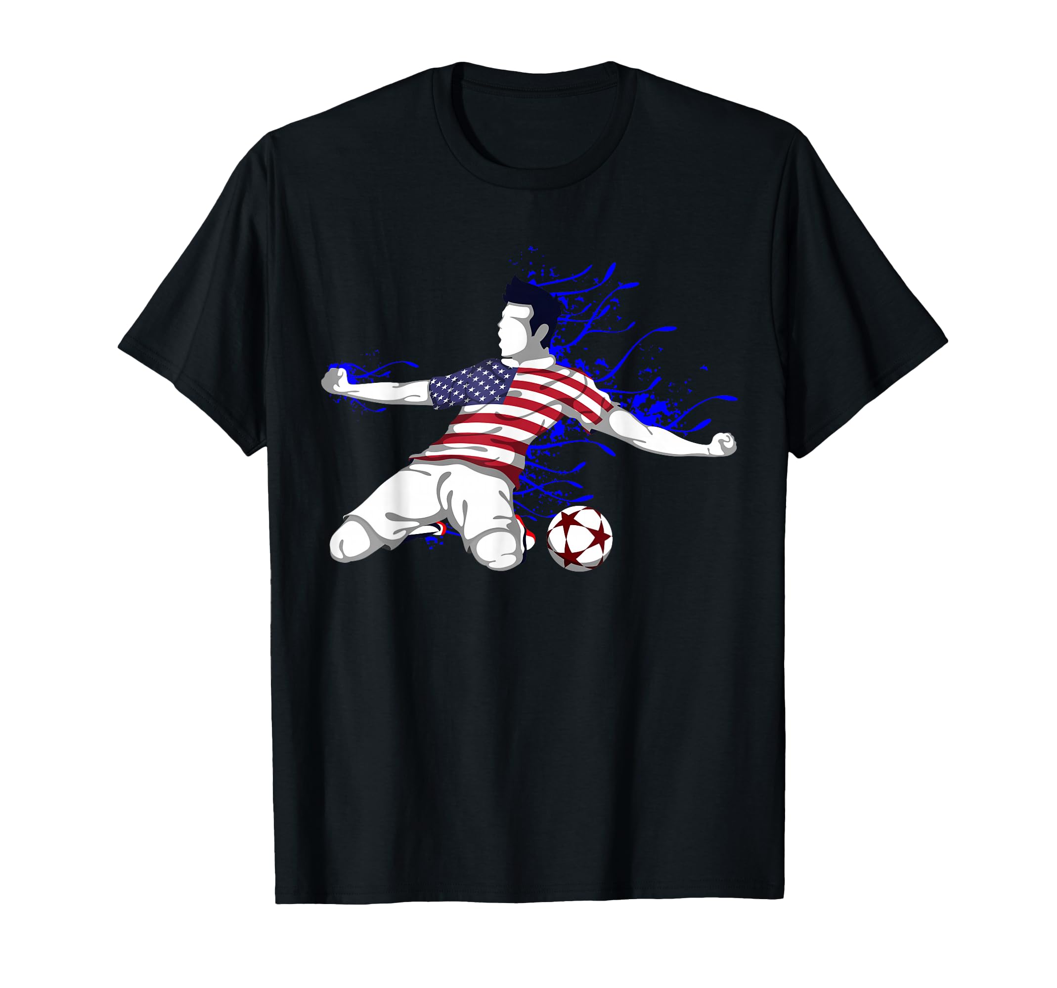 America National Soccer Team Jersey United T-Shirt - Graphic Print Unisex