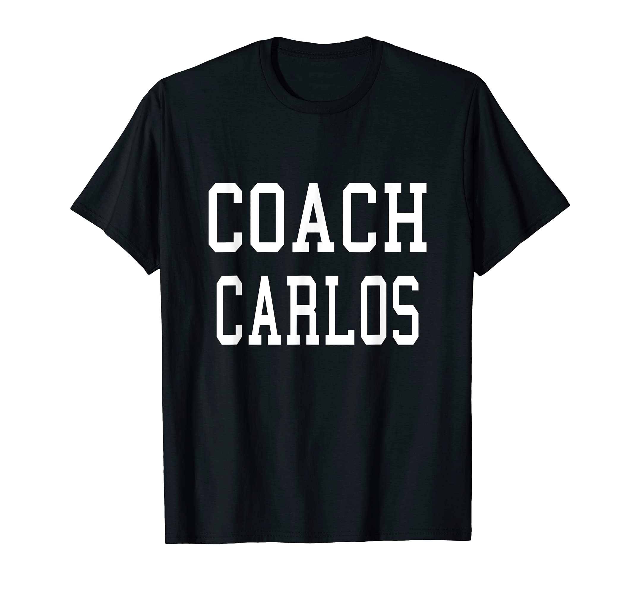 Coach Carlos Custom Football Soccer T-Shirt - Unique Graphic for Adults
