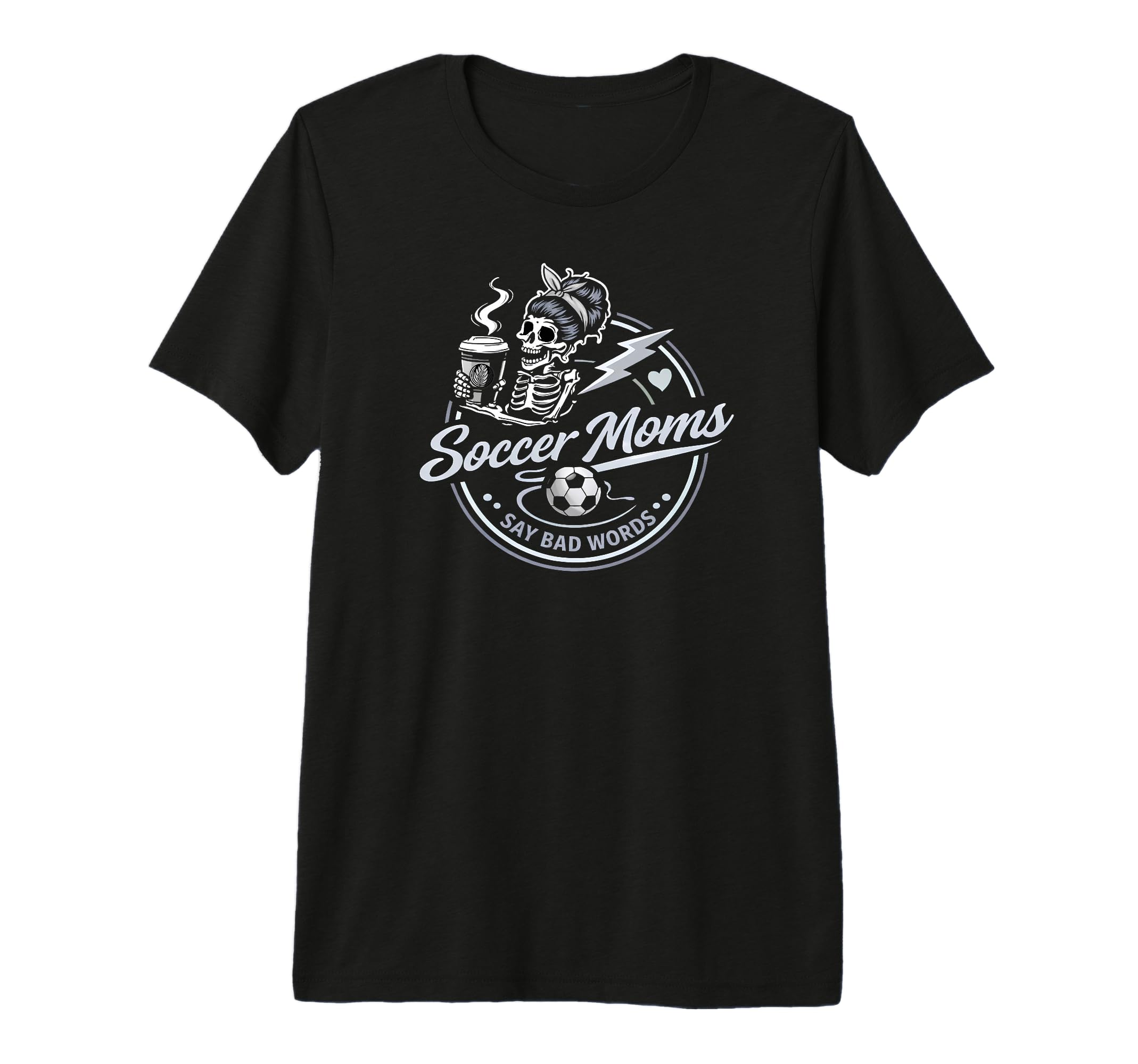 Soccer Moms Say Bad Words Funny Team T-Shirt - Graphic Print for Adults
