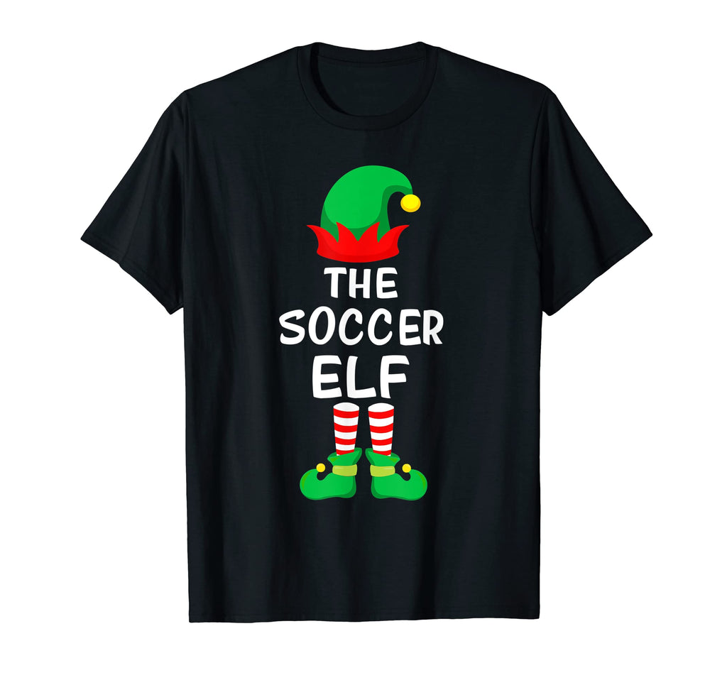 Funny Soccer Elf Family Matching T-Shirt - Fun Novelty Design Men Women
